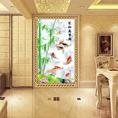 以自然之韻，裝點生活之美——帝尚JM-663大型3D無縫壁畫，為家居注入藝術(shù)靈魂